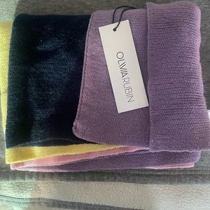 NWT: Olivia Rubin pastel color block scarf — super cute!